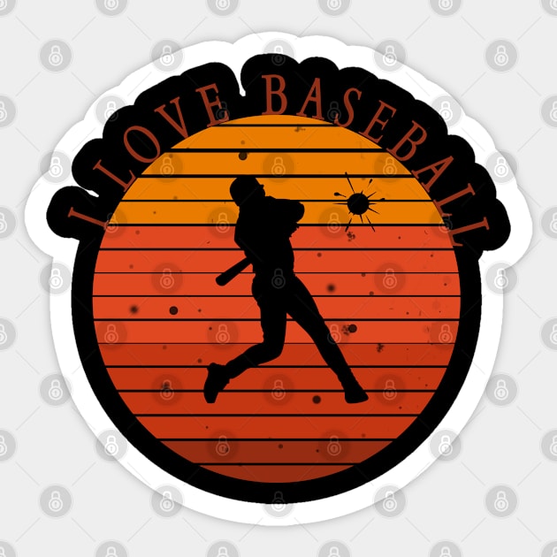 i love baseball Sticker by priondeme